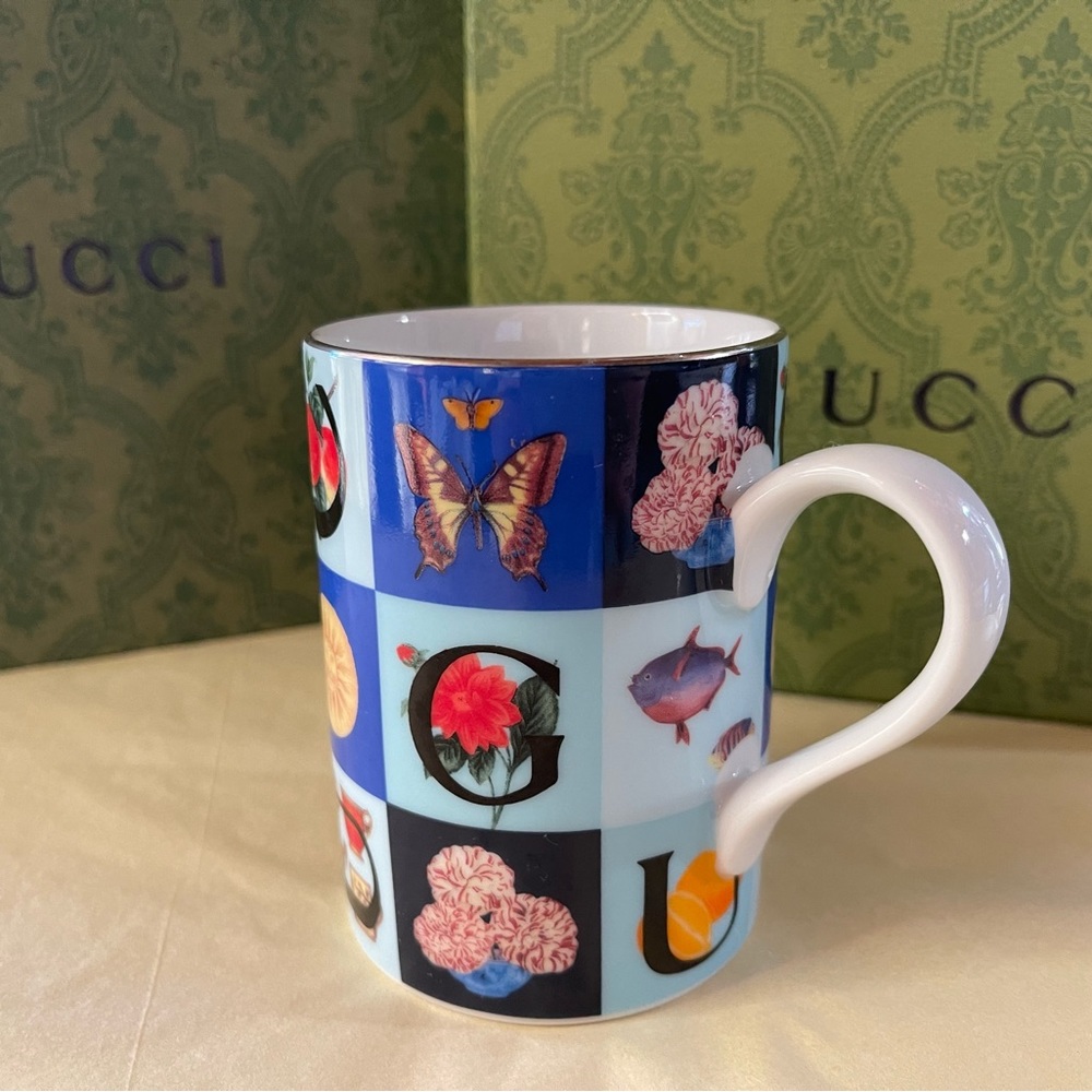 GUCCI VINTAGE PORCELAIN CUPS, Set of 2 Available - Picture 4 of 9
